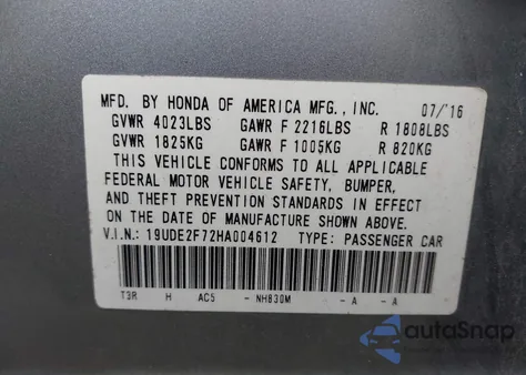 2017 Acura Ilx Premium Package/Technology Plus Package from USA, damaged, VIN 19UDE2F72HA004612